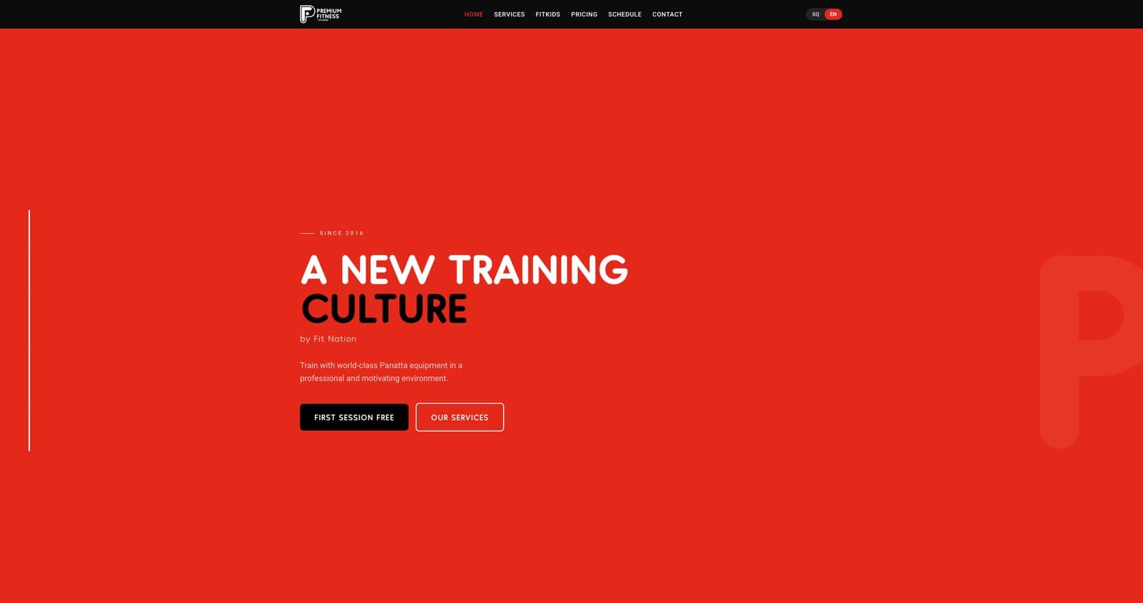 Premium Fitness brand identity and website